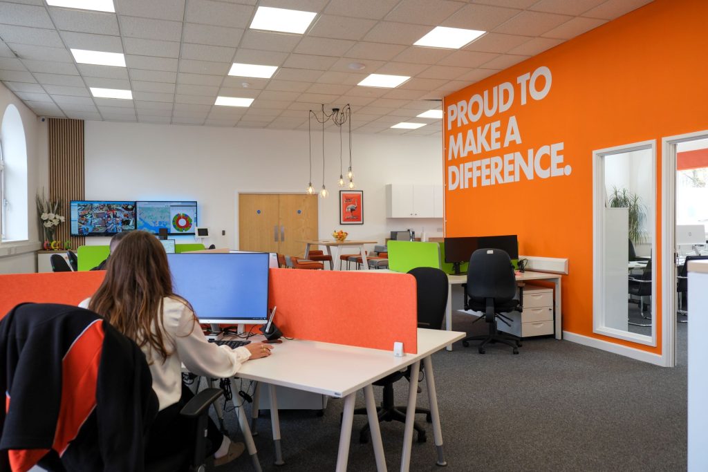 City Buildings inside office space